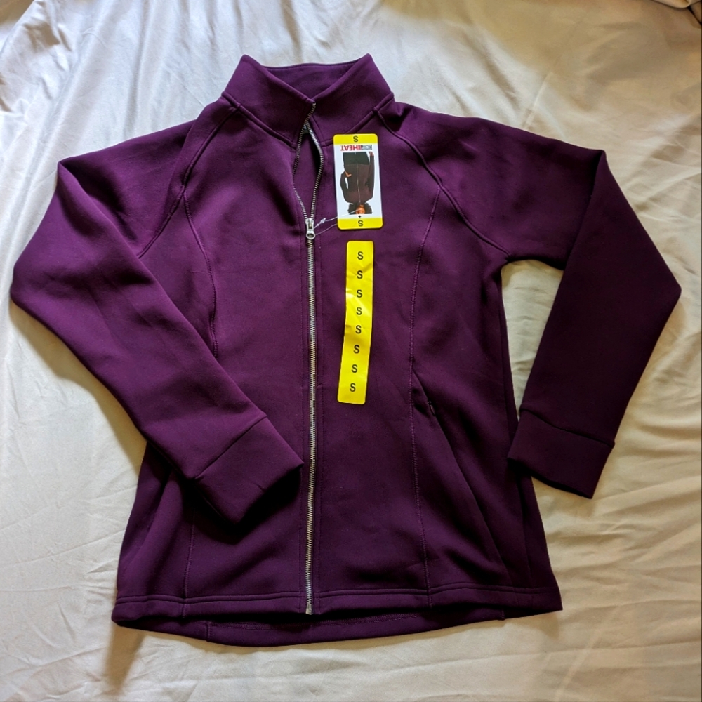 32 Degrees Heat Zip-up, Small, Potent Purple